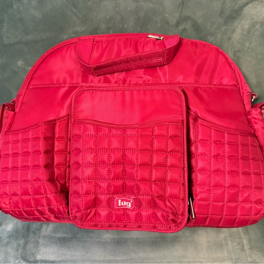 Lug tuk tuk quilted carry all bag in pink